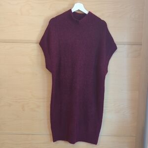 Banana Republic Deep Red Knit Dress
